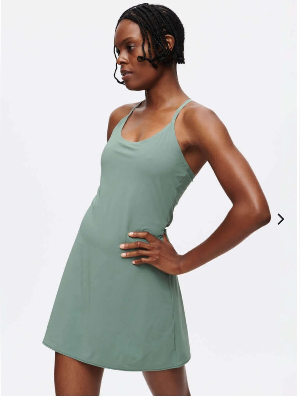 Outdoor Voices Exercise Dress, XL, Agave Green